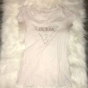 GUESS white tee shirt